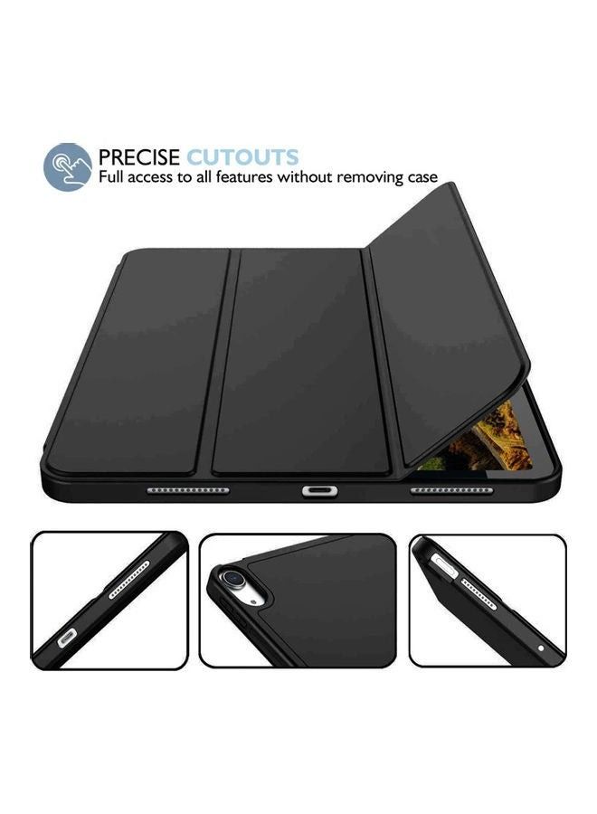 غطاء ذكي قابل للطي للنوم / الاستيقاظ التلقائي لجهاز Apple iPad Air 4-2020 أسود - Image 4