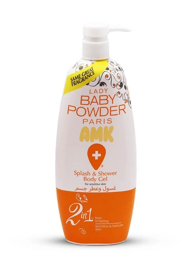 AMK Splash & Shower Gel Body Gel For Sensitive Skin 800 ml 