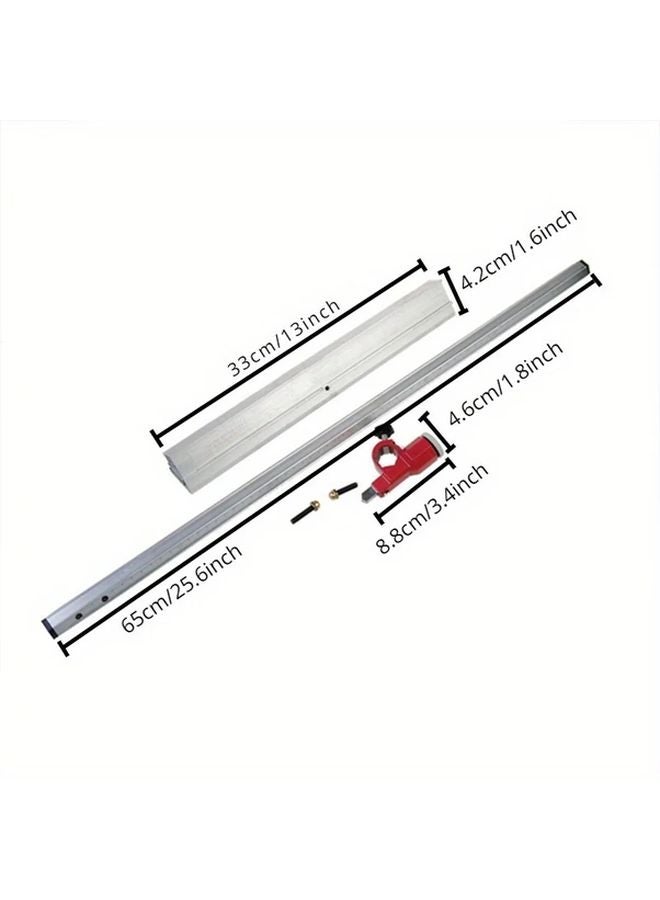 Uncharged Metal T Shaped Push Glass Cutter Tool Silvery Aluminum Alloy 60cm Length Portable For Glass Art Work - Image 3