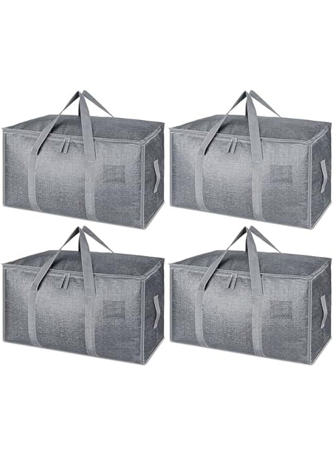 TRASSLE 4-Pack Oversized Moving Bags with Reinforced Handles, Heavy-Duty Storage Tote for Clothes, Moving Supplies  - Image 1