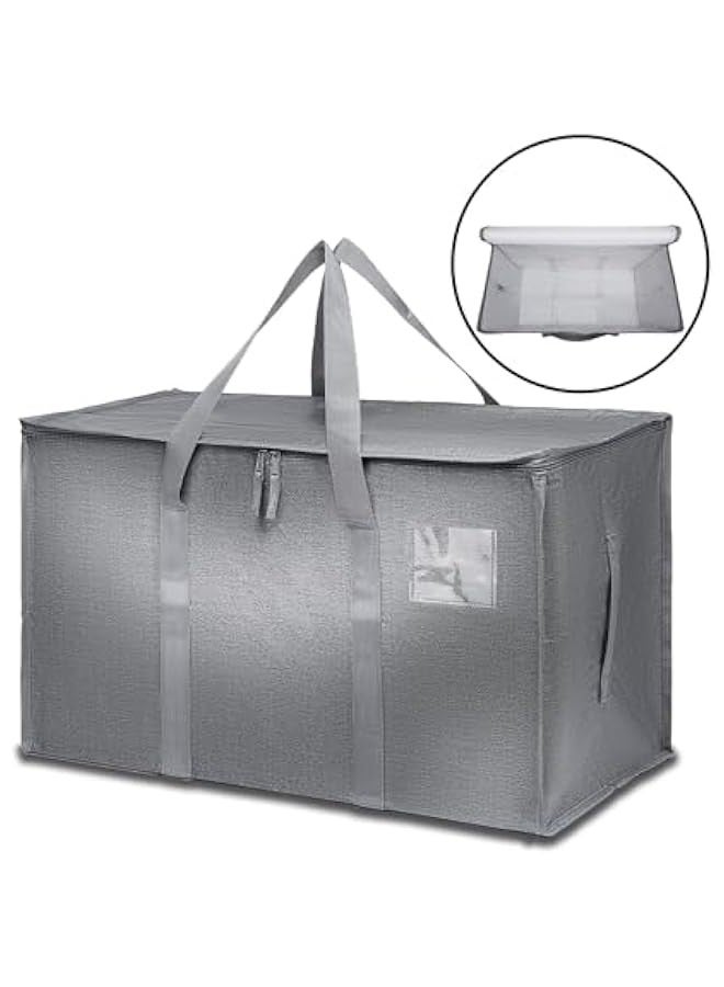 TRASSLE 4-Pack Oversized Moving Bags with Reinforced Handles, Heavy-Duty Storage Tote for Clothes, Moving Supplies  - Image 5