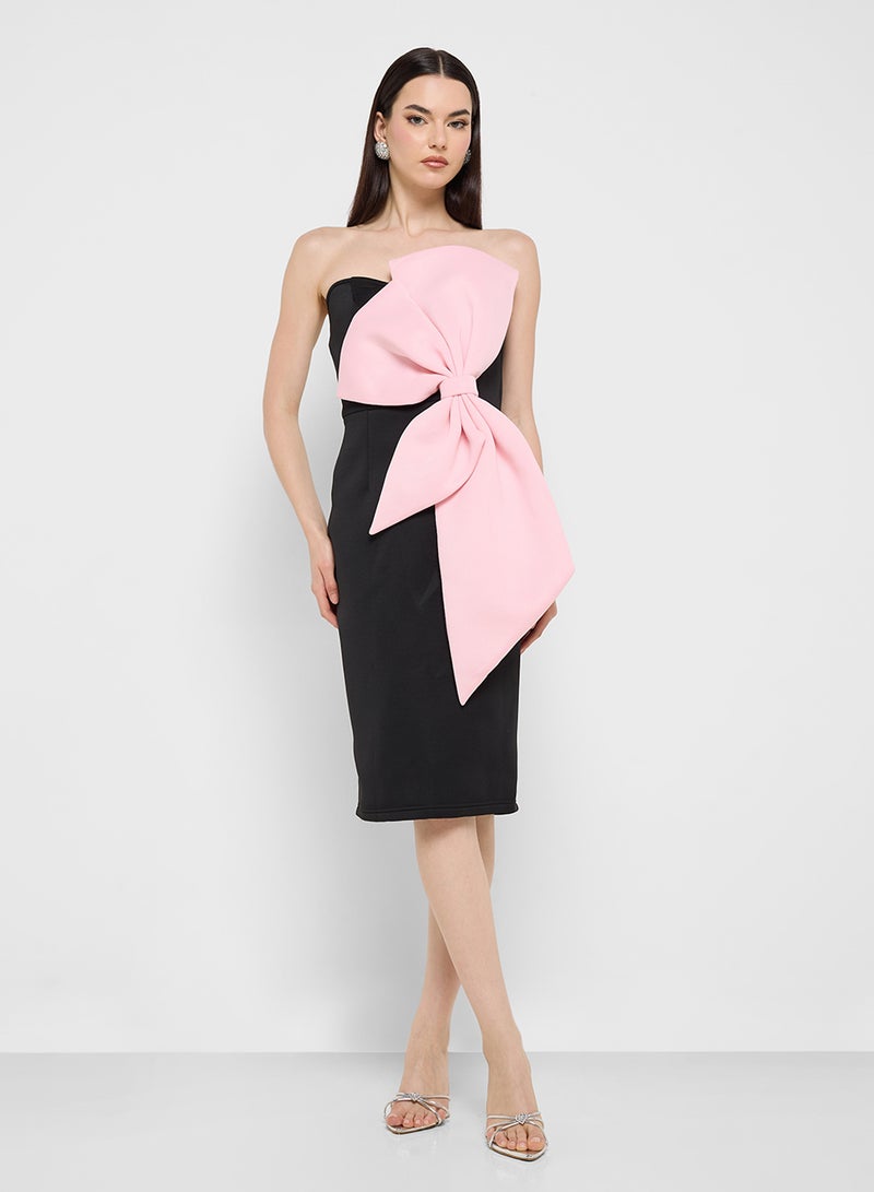 Ginger Bow Detail Dress  - Image 4