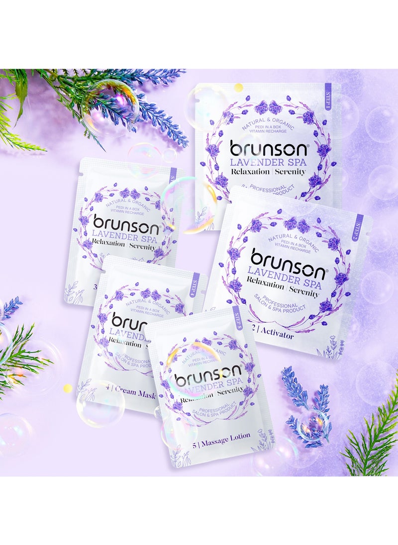brunson Brunson Pedicure Spa Kit 5-in-1 Natural & Organic Spa Kit – DIY Relaxation, Hydration, and Luxury Foot Care with Scrub, Soak, and Spa Essentials for Smooth Foot Professional Use  - Image 2