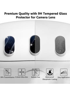 Generic 3 Sets Lens Protector Compatible with Meta Quest 3,9H Tempered Glass Film Camera Lens Protector for Oculus Quest 3 VR Accessories,HD Clear Bubble Free Scratch-Proof Case Friendly  - Image 2