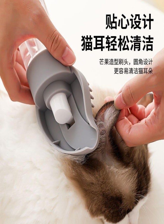 MITVIK Pet Bath Brush with Soap Dispenser | Shedding & Grooming Massage Brush for Dogs & Cats | Comfortable Grip Pet Cleaning Tool - Image 2