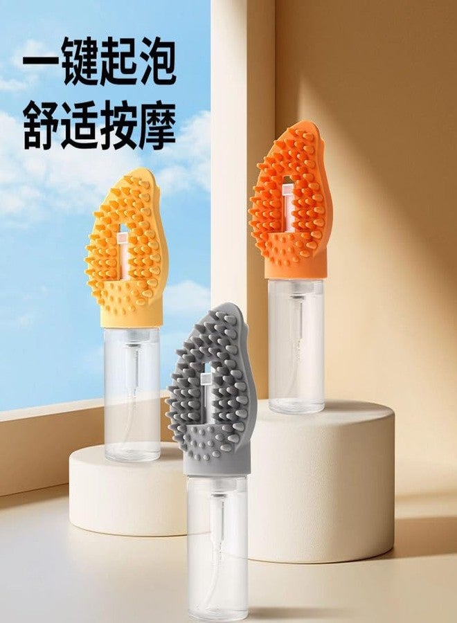 MITVIK Pet Bath Brush with Soap Dispenser | Shedding & Grooming Massage Brush for Dogs & Cats | Comfortable Grip Pet Cleaning Tool - Image 3