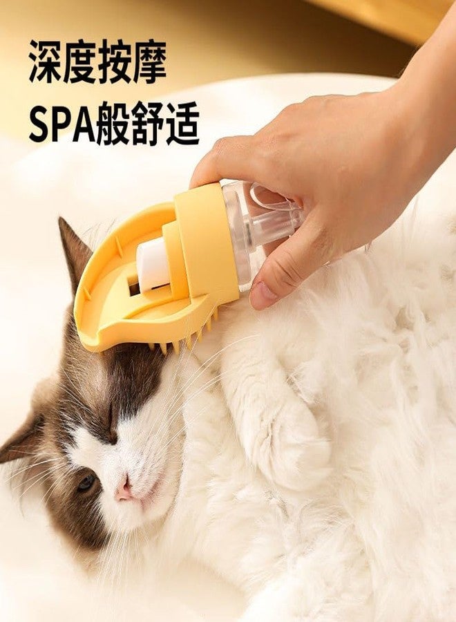 MITVIK Pet Bath Brush with Soap Dispenser | Shedding & Grooming Massage Brush for Dogs & Cats | Comfortable Grip Pet Cleaning Tool - Image 5