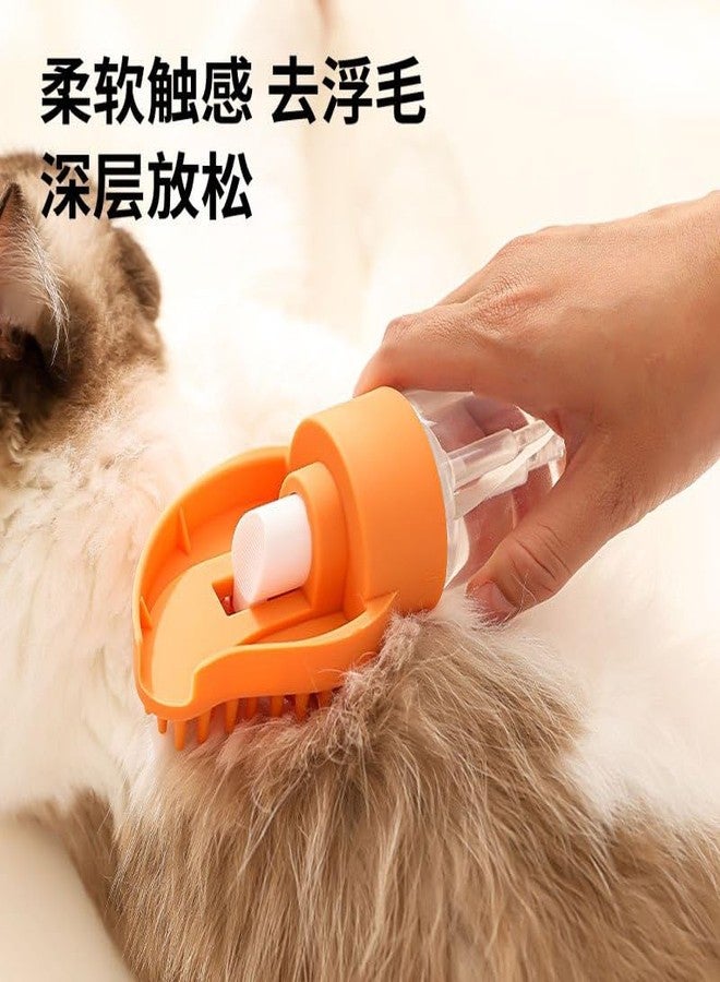 MITVIK Pet Bath Brush with Soap Dispenser | Shedding & Grooming Massage Brush for Dogs & Cats | Comfortable Grip Pet Cleaning Tool - Image 4