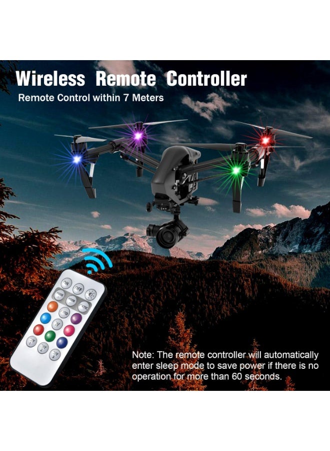 6PCS Wireless LED Strobe Lights With Remote Control, 8 Colors 10 Modes USB Rechargeable Waterproof Anti-Collision Warning Lights For Car, Motorcycle, Drone, Bike, Boat, Camping And Outdoor Use - Image 3