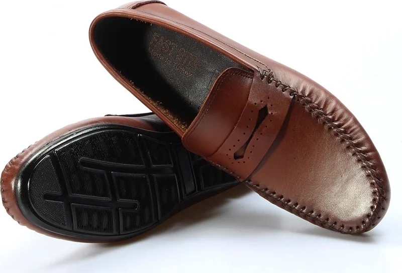 فاست ستيب Genuine Leather Tan Men's Loafer Shoes 858ma410