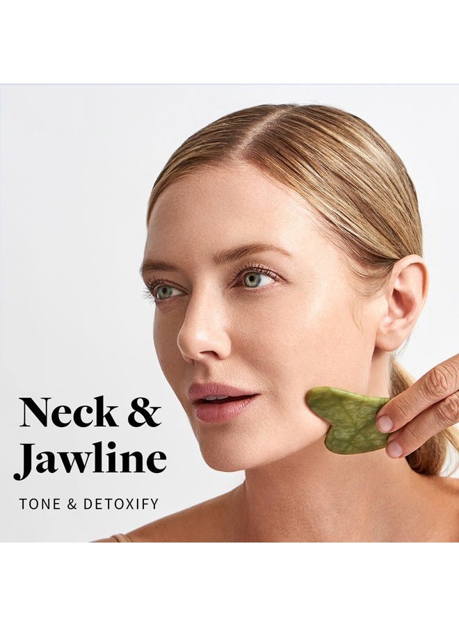 R.E.M. Spring Jade Roller and Gua Sha - Spa Grade Face Roller Massager and Gua Sha Massage Tool Set. 100% Authentic Jade Stone. Reduces Puffiness, Wrinkles and Reveals Your Natural Glow - Image 5