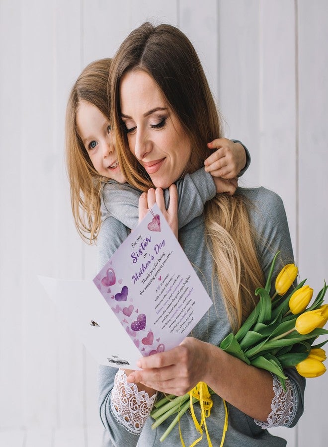 Ogeby Heartfelt Mother's Day Card for Sister, Poem Mothers Day Card from Sister Brother Sibling, Thank You for Being the Wonderful Person You Are - Image 3