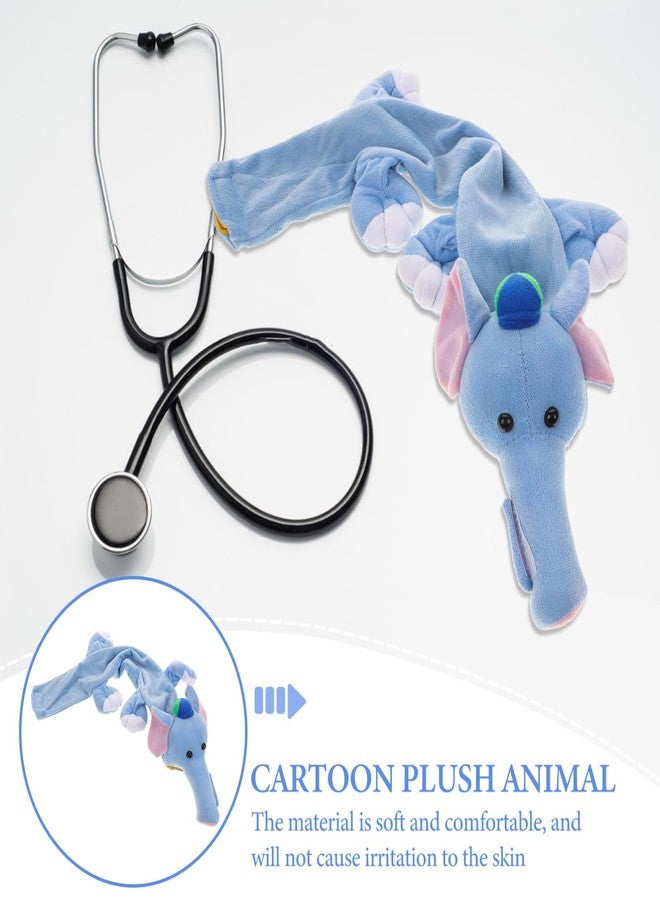 Healeved Cartoon Animal Stethoscope Cover Sleeve with Secure Button Fit Soft Protective Replacement for Pediatric and Adult Standard Stethoscopes Medical Accessory 23.03X7.08X2.95In - Image 3