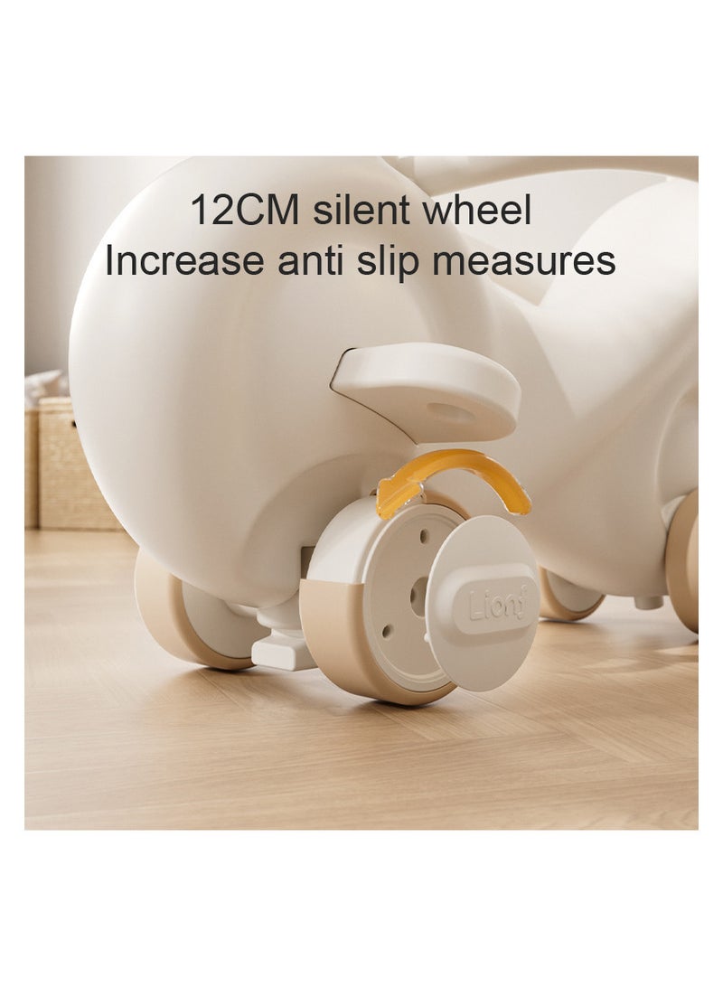 OLUDENIZ 3-in-1 Ride-On Horse Toy – Rocking Horse, Push Walker & Slide Car with Music, Safety Guard & Silent Wheels - Image 5