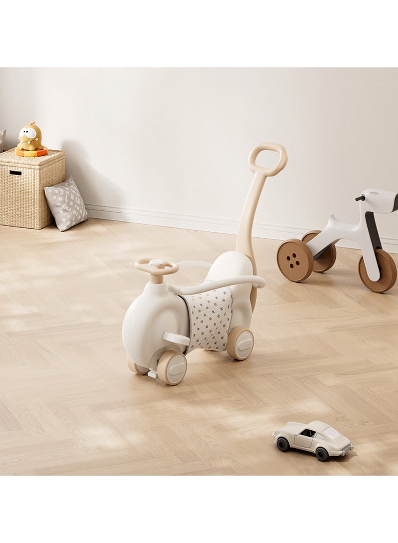 OLUDENIZ 3-in-1 Ride-On Horse Toy – Rocking Horse, Push Walker & Slide Car with Music, Safety Guard & Silent Wheels - Image 3