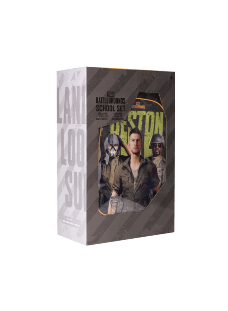 Pubg 6-in-1 Battleground Deston Trolley Bag Set Olive and Grey 18 Inch TBT236IN1C23-18 - Image 2