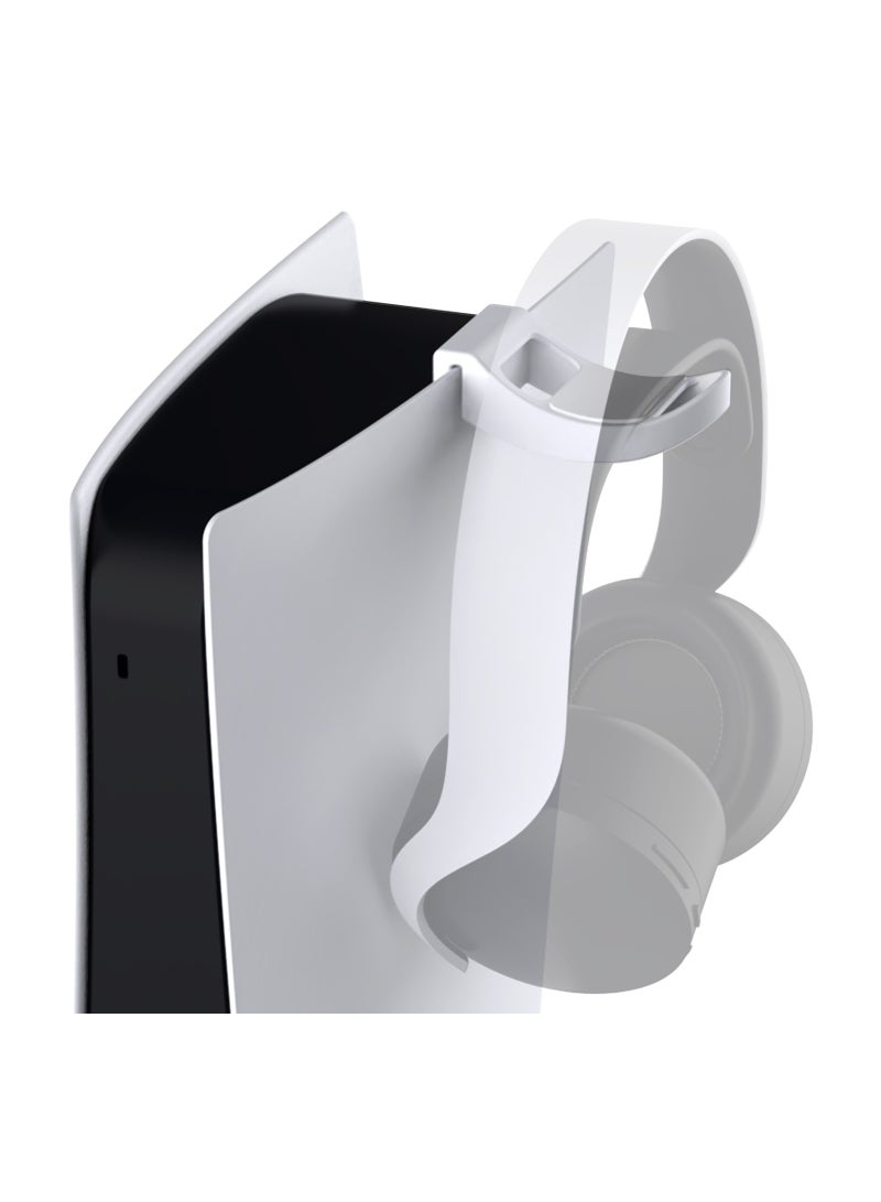 Headphone Holder - Minimalist Design Gaming Headset Hanger Stand for PS5 and Xbox Series X - White Hook with Screws Included  - Image 2