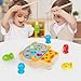 FQKIOMY Montessori Magnetic Wooden Fishing Game for Kids 3 Fine Motor Skills Toys Learning Color Sorting Hand Eyes Coordination Easter Basket Stuffers for Toddlers Boys Girls - Image 4