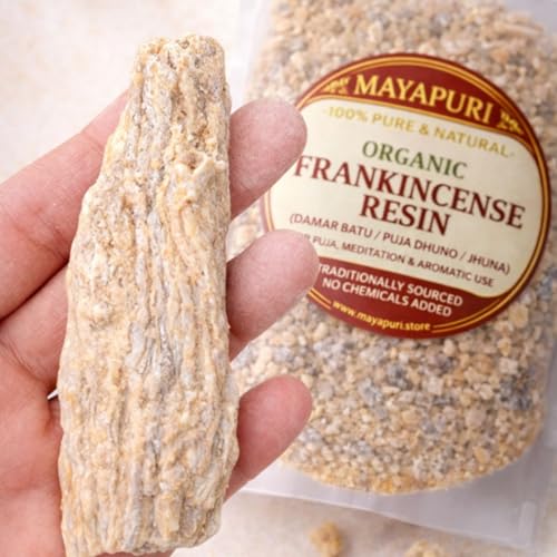 MAYAPURI Damar Batu Sal Benzoin Resin or Dhuno, Dhuna/Jhuna from Tribal Bengal for Puja (50 Grams) - Image 2
