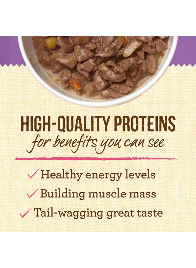 Merrick Lil’ Plates Grain Free And Gluten Free Natural Wet Dog Food For Small Dogs, Soft Itsy Bitsy Beef Stew - (Pack of 12) 3.5 oz. Tubs - Image 3