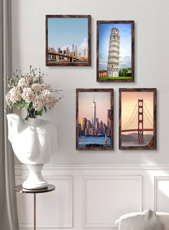 BESCRCL 22x28 Picture Frame Brown, Poster Frames Wall Hanging, Display Pictures 22 x 28 without Mat, 1 Pack - Image 5