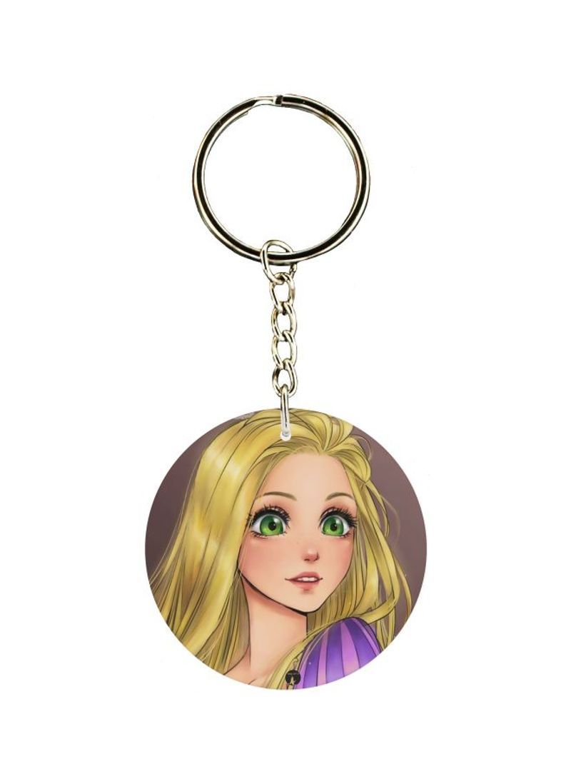 RKN Girl Printed Dual Sided Keychain