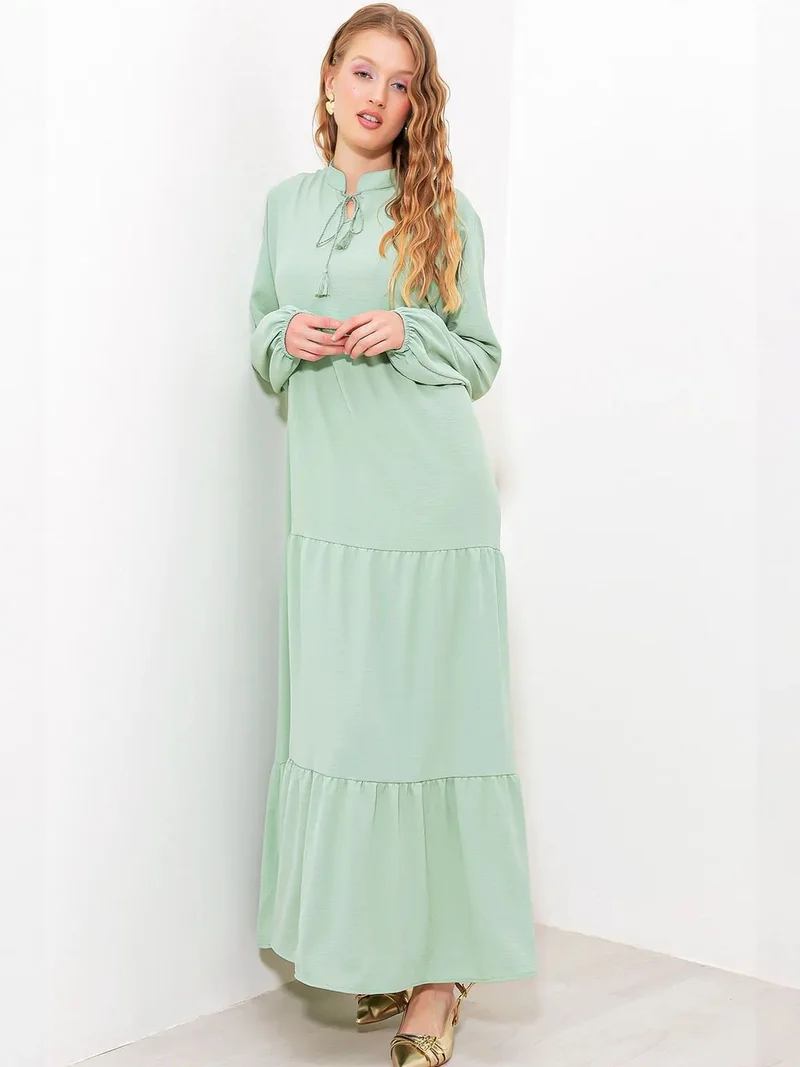 بيغ دارت BDART Maxi Dress with Bow Detail