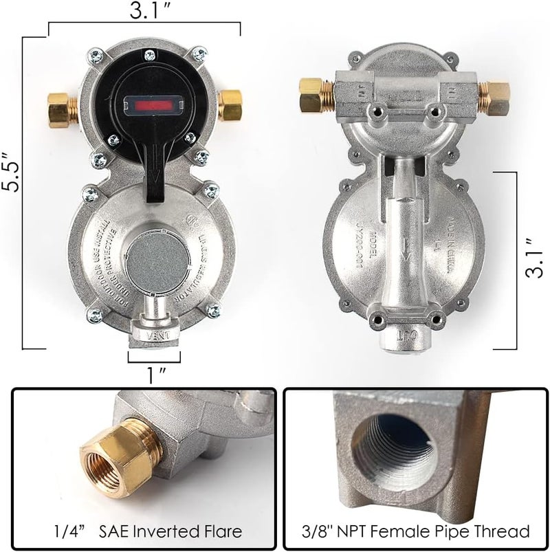 Samplife RV Propane Regulator with Dual Tank System - Image 2