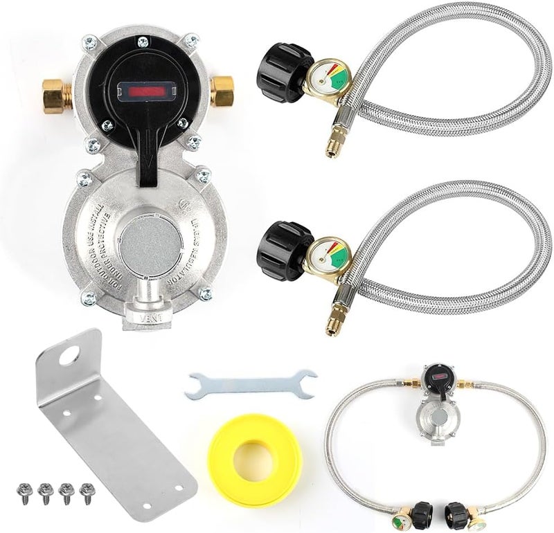 Samplife RV Propane Regulator with Dual Tank System - Image 1