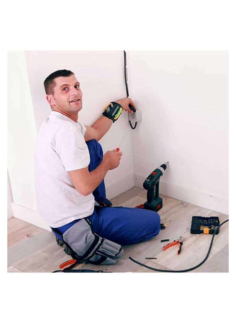 SYOSI هدايا للرجال الآباء سوار معصم مغناطيسي مع 15 مغناطيس قوي أدوات DIY حزام لحمل البراغي أدوات هدايا هدايا مخصصة هدايا للآباء أدوات للرجال - Image 2