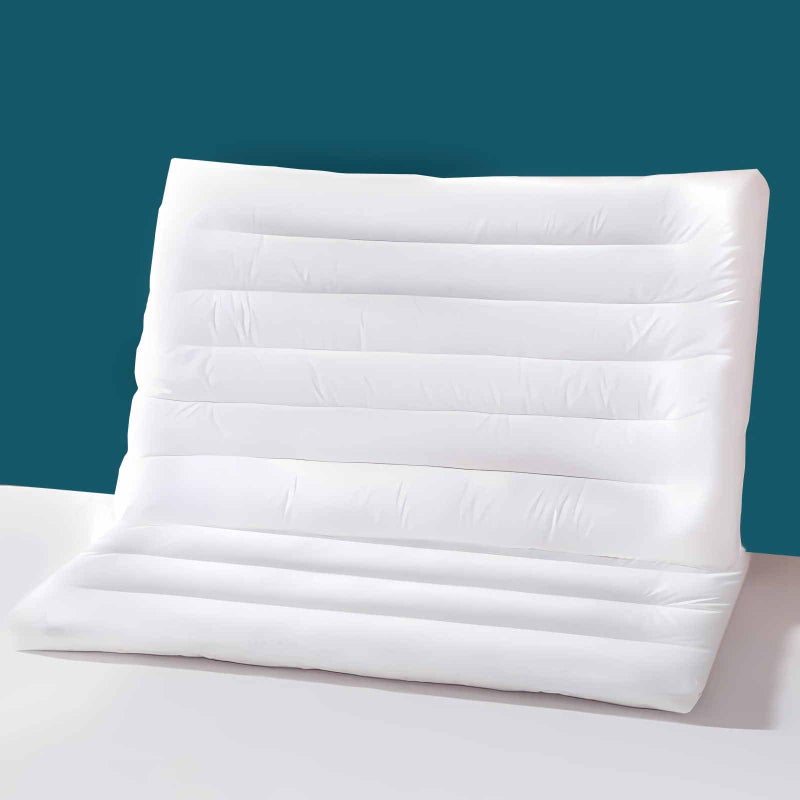 iFaon Ultra Flat Thin Pillows for Sleeping King Size Set of 2 Pack  2-1/2"" High Slim Bed Pillow for Back Stomach Sleepers Down Alternative Filling Hypoallergenic White 18x36 in - Image 1