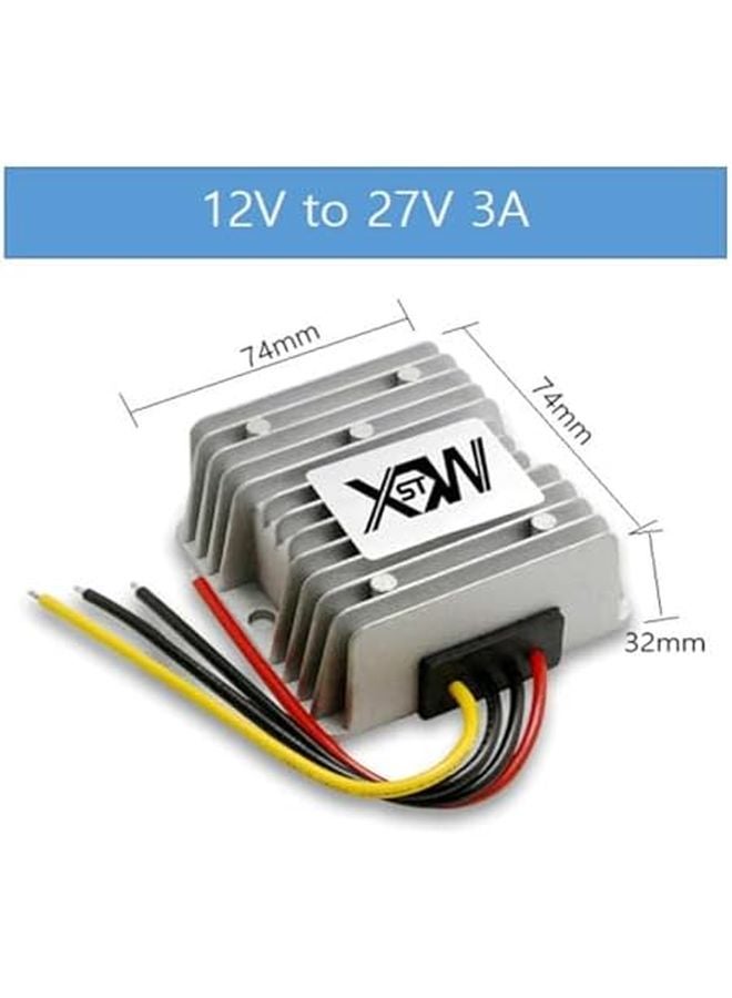 محول تعزيز التيار المستمر من 12 فولت إلى 27 فولت 3 أمبير منظم جهد ألومنيوم من 1 أمبير إلى 20 أمبير - Image 1