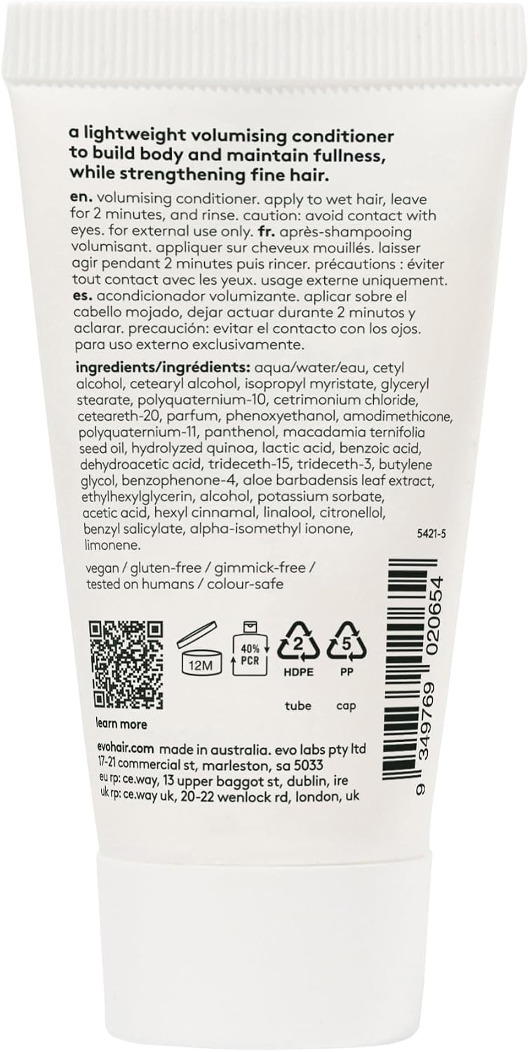 Evo Bride of Gluttony Volumising Conditioner 11 Fl Oz - Image 1