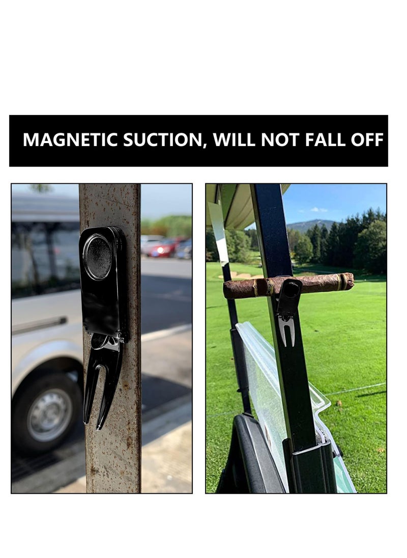Excefore - Magnetic Golf Cart Holder, Multipurpose Golf Accessories Portable Holder for Golf Carts,  Stand Holder for Golf Carts, Boats, Motorbikes, Golf Accessory Tool, Divot Tool - Image 1