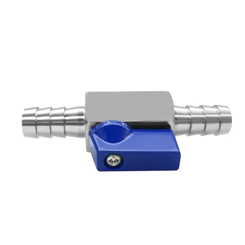 Fitvell 2PCS Stainless Steel 12 Mini Ball Valve Shut Off Valve 12 Hose Barb - Image 3