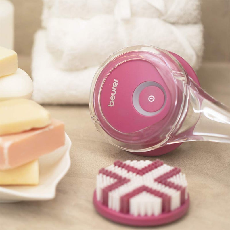 Beurer FC55 Electric Body Scrubber for Exfoliating and Massage, Waterproof for Showering, Cordless and Rechargeable, Spinning Skin Cleansing Brush with 2 Attachments - Image 5