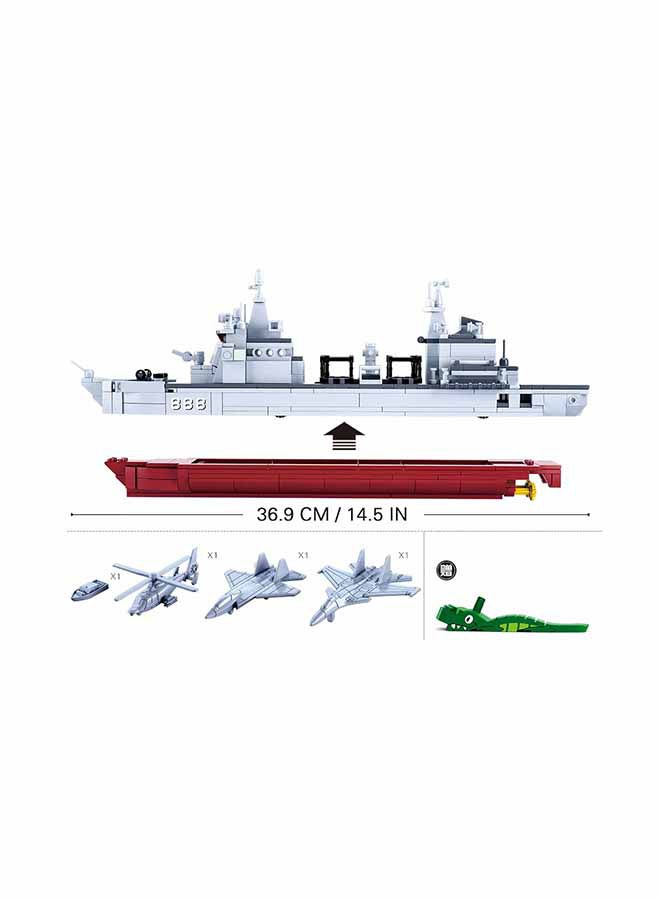 Sluban Model Bricks Series - Supply Ship Building Blocks 497  Piece With 4 Vehicles - For Age 8+ Years Old - Image 5