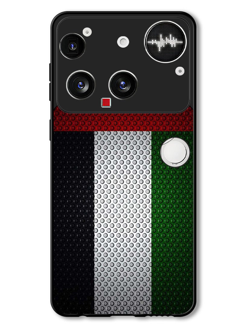 Theodor Case Compatible with Nothing Phone (3) 6.67 Inch Protection Shockproof Bumper Cover UAE Flag - Image 1