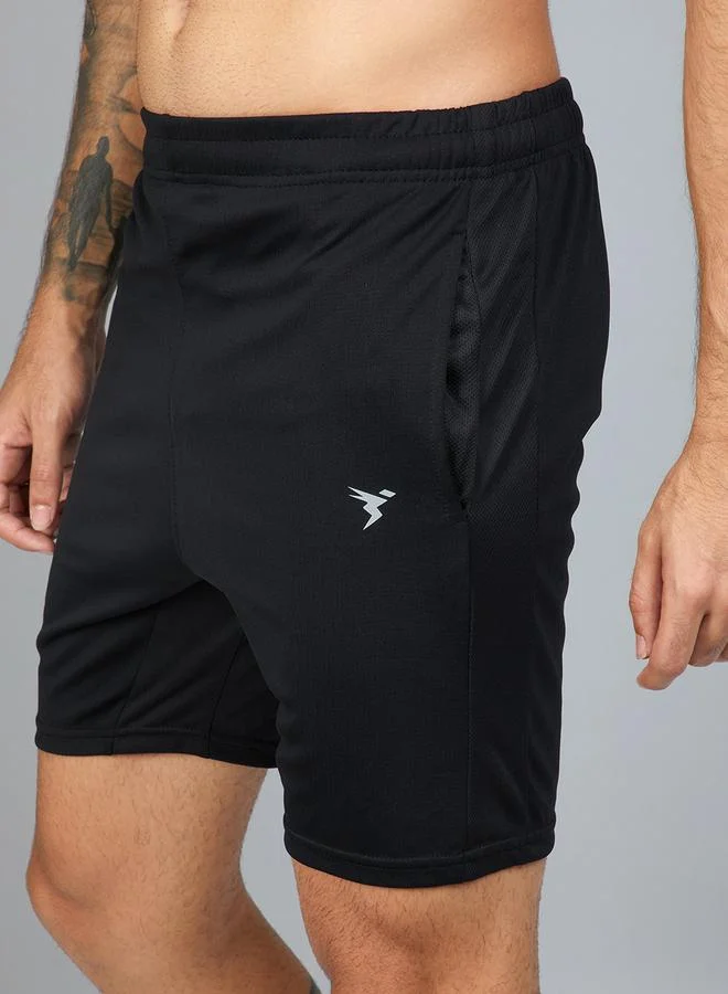 تكنوسبورت شورت سادة بجيب جانبي