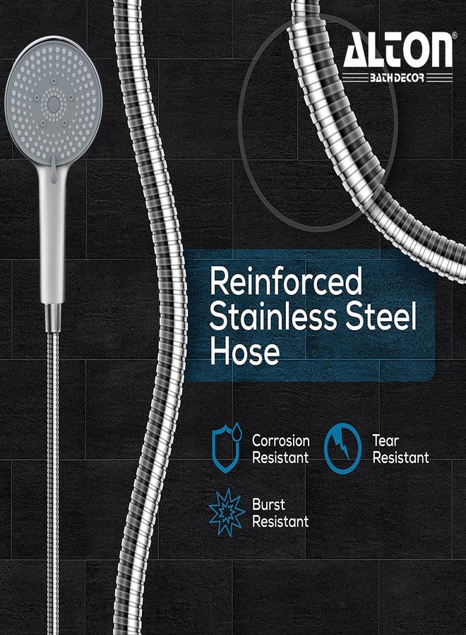 ALTON SHR20765 ABS 5-Function Hand Shower with 1.5 Meter Flexible Tube and Wall Hook, Chrome Finish - Image 5