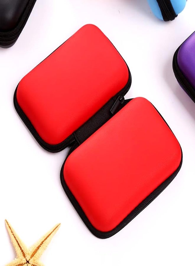 SquEqu 2 Pack Hard Drive Carrying Case 2.5 inch HDD SSD External Drive Storage Bag Organizer Hard EVA Cover Zipper Pouch for Canvio Basics Western Digital WD Elements My Passport Seagate Backup Plus - Image 5