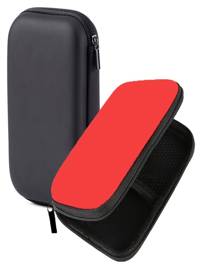 SquEqu 2 Pack Hard Drive Carrying Case 2.5 inch HDD SSD External Drive Storage Bag Organizer Hard EVA Cover Zipper Pouch for Canvio Basics Western Digital WD Elements My Passport Seagate Backup Plus - Image 1