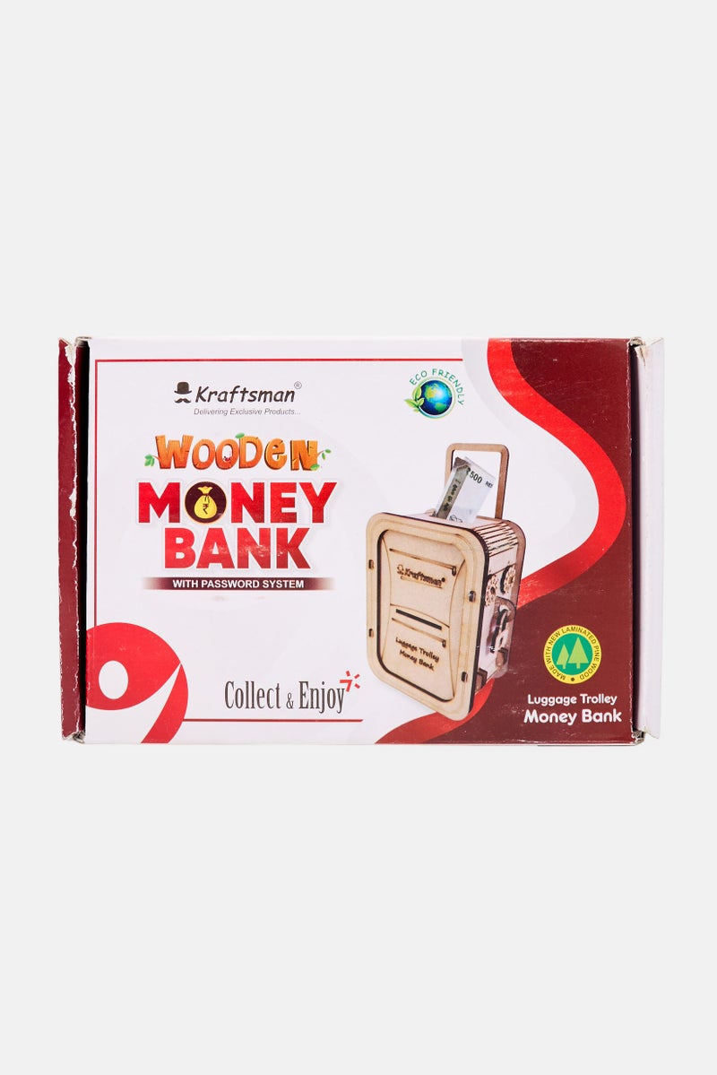 Kraftsman Wooden Money Bank - Image 1