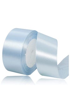 MARKQ Powder Blue Satin Ribbon 38mm x 25yd Fabric Polyester Ribbon for Gift Wrapping Party Favors Wedding Decorations Bow Making Bouquets Sewing Projects & Craft Supplies  - Image 1