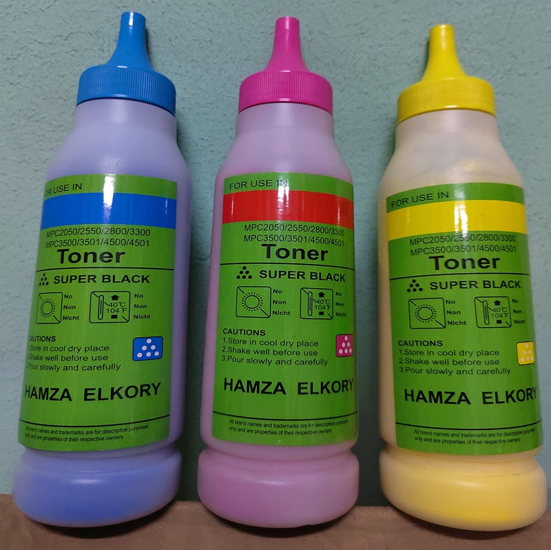 Toner Refill for all Ricoh color printers and copiers, Ricoh Aficio MP C2300, 4000, 5000, 6000, 2500, 3500, 4500 , 7500