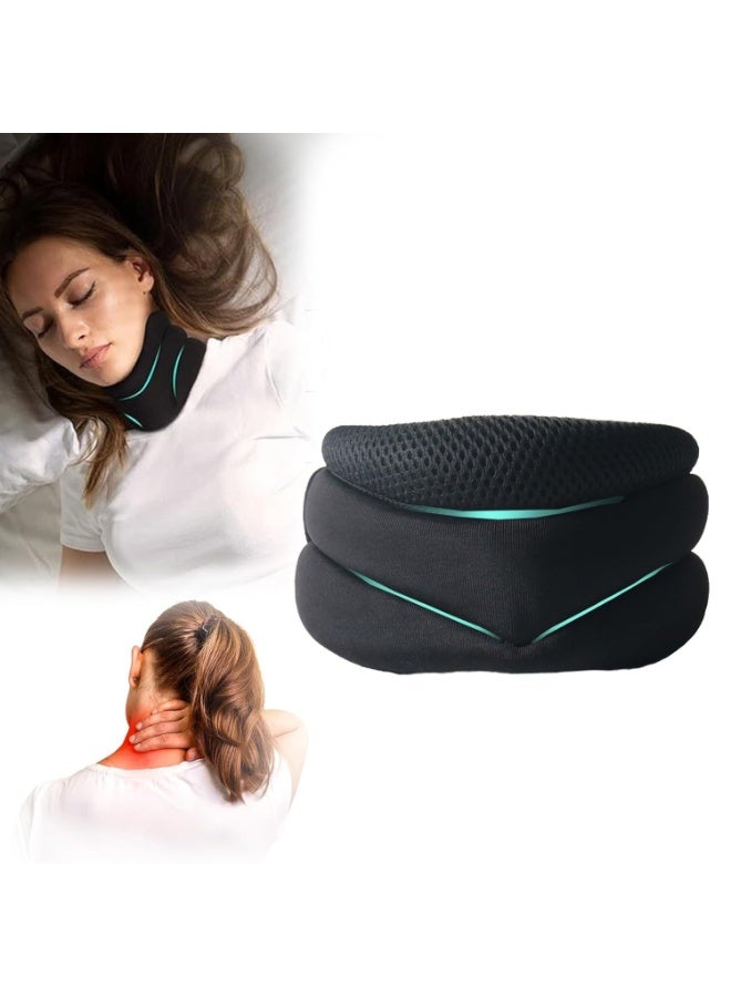 general 3-Layer Sponge Neck Brace - Anti-Forward Head Posture Corrector for Office Neck Pain Relief - Image 1