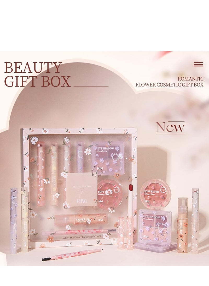 All-In-One Makeup Kit, 8-Piece Complete Makeup Set for Women, Travel Makeup Kit with Foundation, Lipstick,Eyeshadow, Mascara,Eyebrow Pencil & More,Perfect Gift Set for Beginners & Professionals - Image 2