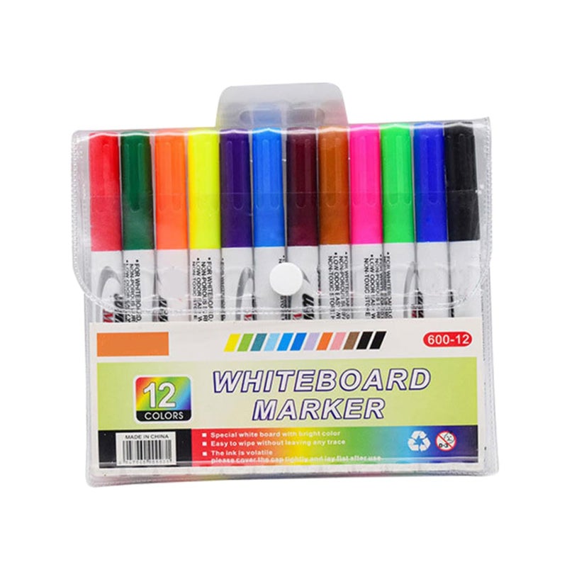 12 Pack Magnetic Dry Erase Markers Washable for Whiteboard Classroom Office Home - Image 2