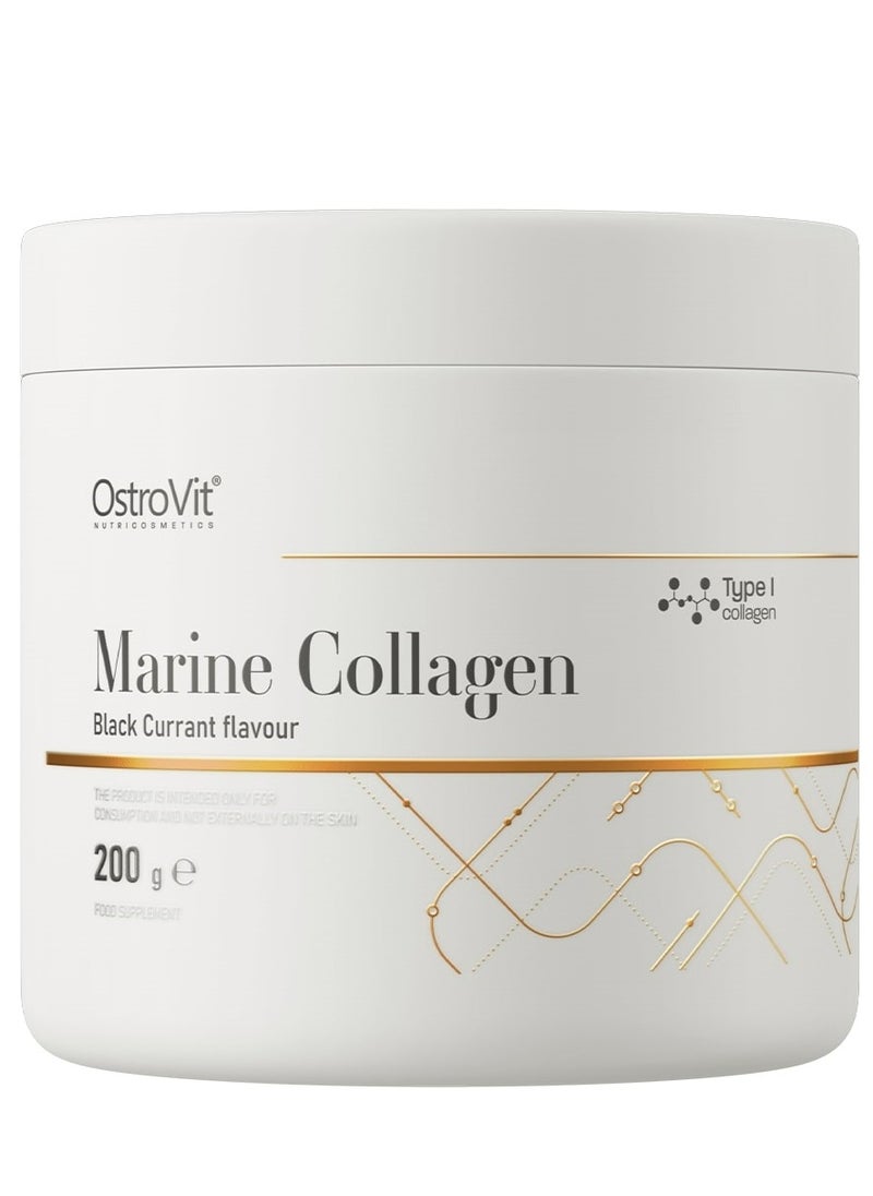 OstroVit Marine Collagen, Black Currant Flavour 200 g  - Image 1
