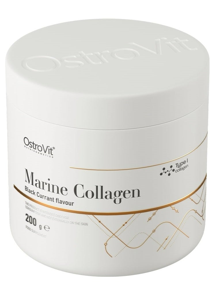 OstroVit Marine Collagen, Black Currant Flavour 200 g  - Image 2